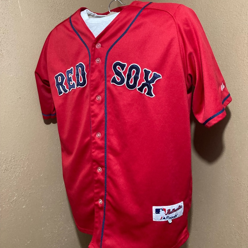 Majestic Boston Red Sox Authentic Dustin Pedroia Sz. L Jersey